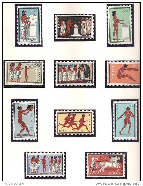 HELLAS, 1960,  MI 734-744 ** JEUX OLYMPIQUES COMPLET - Ongebruikt