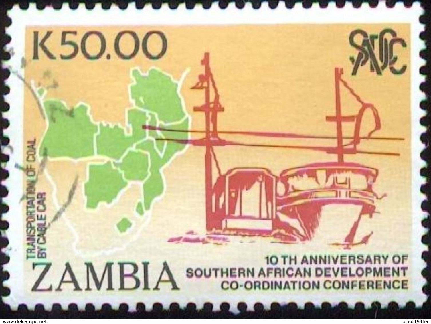 Pays : 511 (Zambie)   Yvert Et Tellier N° :   509 (o) - Zambie (1965-...)