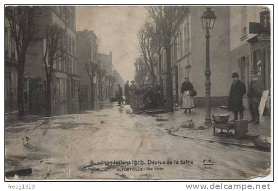 Alfortville - Decrue De La Seine 1910 - Rue Veron - Alfortville