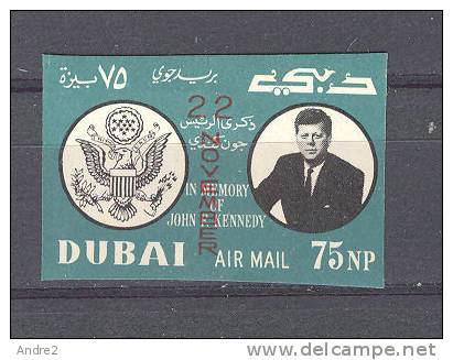 Dubai 1964 Air. 1st Death Anniv Of Pres. J. Kennedy - Kennedy (John F.)