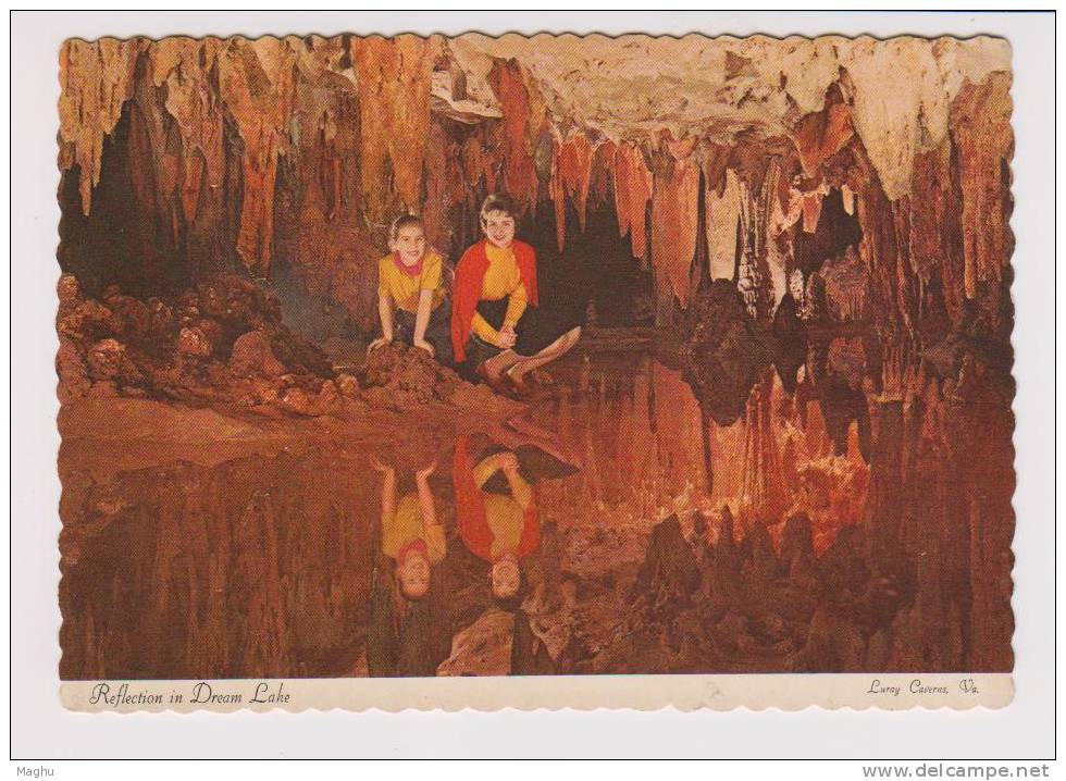 Postcard-united States-virginia-by Dexter Press-\" Reflection In Dream Lake \"-holidays-geography-nat Ure-geology - Andere & Zonder Classificatie