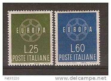 EUROPA /1959 /ITALIE N° 804/805 N** - 1959
