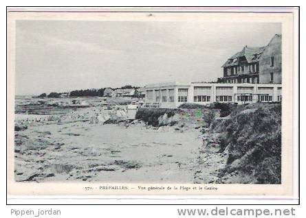 44 PREFAILLES * Vue Générale De La Plage Et Le Casino * Belle Carte - Préfailles