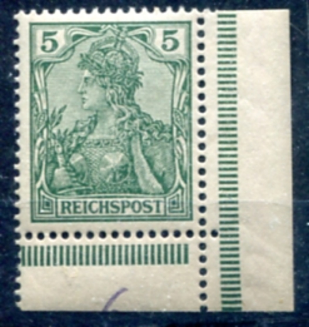 Deutsches Reich    REICHSPOST   Mi.   55    MNH /**   Eckrand  Siehe Bild - Ungebraucht