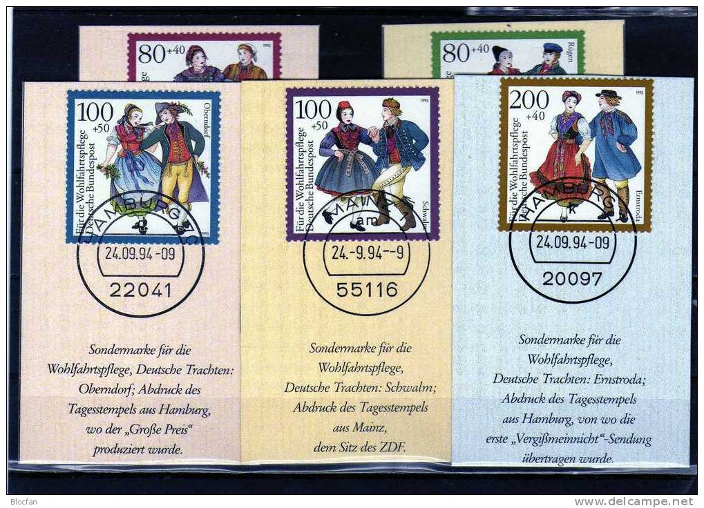 Book Edition Sorgenkind Deutschland Geschenk-Buch Mit 6 Set BRD 1522/5-1707/8 O 55€ With Topic Stamp Document Of Germany - Books & Catalogues