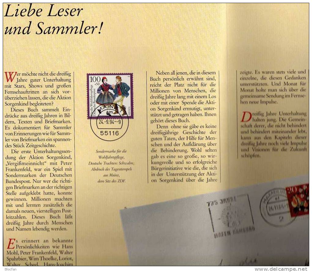 Book Edition Sorgenkind Deutschland Geschenk-Buch Mit 6 Set BRD 1522/5-1707/8 O 55€ With Topic Stamp Document Of Germany - Bücher & Kataloge
