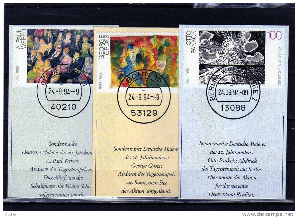 book Edition Sorgenkind Deutschland Geschenk-Buch mit 6 Set BRD 1522/5-1707/8 o 55€ with topic stamp document of Germany