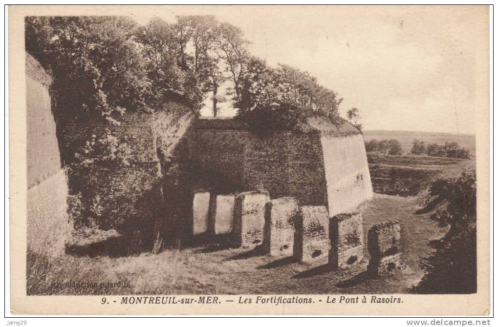 Frankrijk/France, Montreuil-sur-Mer, Les Fortifications, Le Pont à Rasoirs, Ca. 1930 - Montreuil