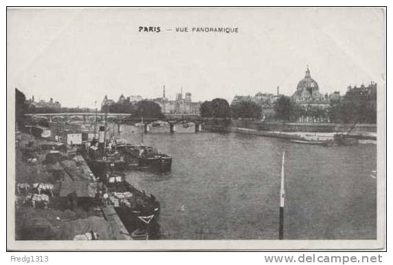 Paris - Vue Panoramique - The River Seine And Its Banks