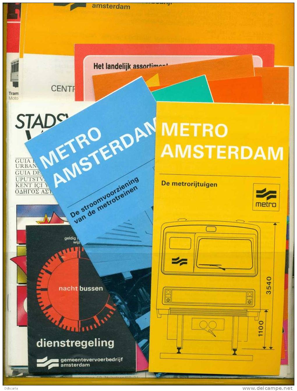 Map Met 20 Tal Brochures En Info - Gemeentevervoerbedrijf Amsterdam 1983 - Tram - Europe