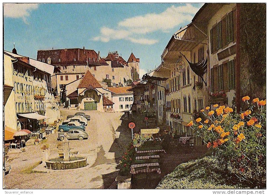 CP Gruyères Et Le Château Fribourg Suisse - Fribourg