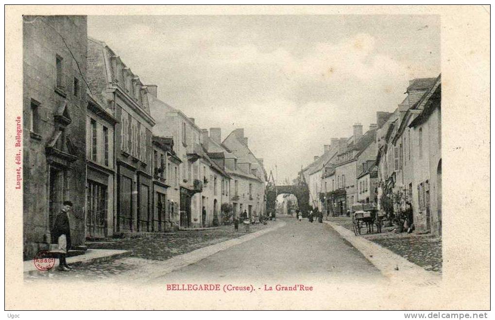 CPA - 23 - BELLEGARDE - La Grand' Rue - 856 - Bellegarde