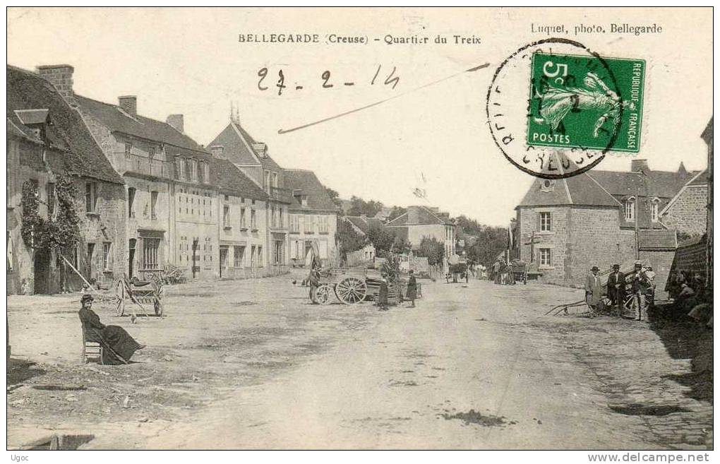 CPA - 23 - BELLEGARDE - Quartier Du Treix - 858 - Bellegarde