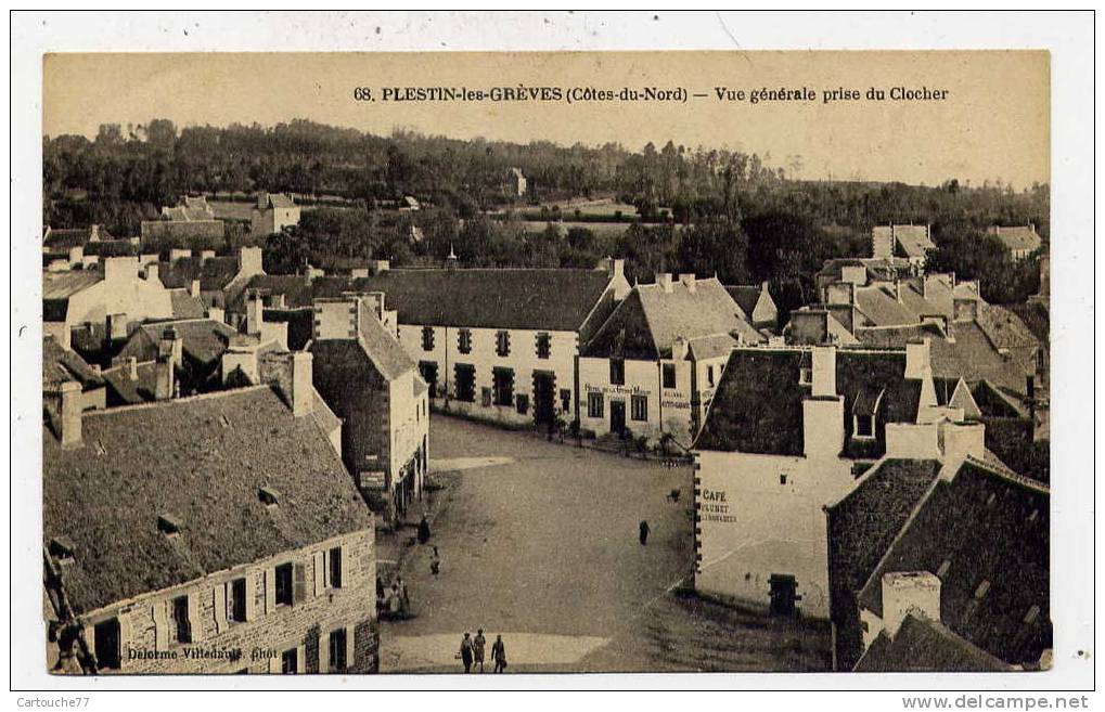 K14 - PLESTIN-les-GREVES - Vue Générale Prise Du Clocher - Plestin-les-Greves