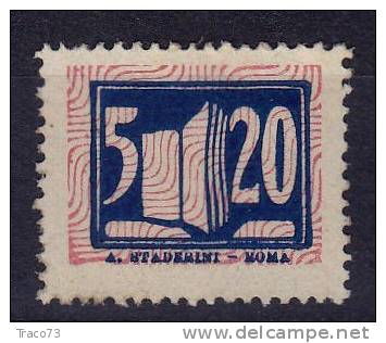 1932  - MARCA PER QUADERNO   - Cent. 5 - Fiscaux