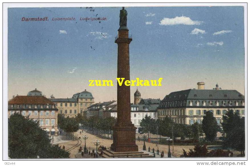 Darmstadt, Luisenplatz, Ludwigssäule - Darmstadt