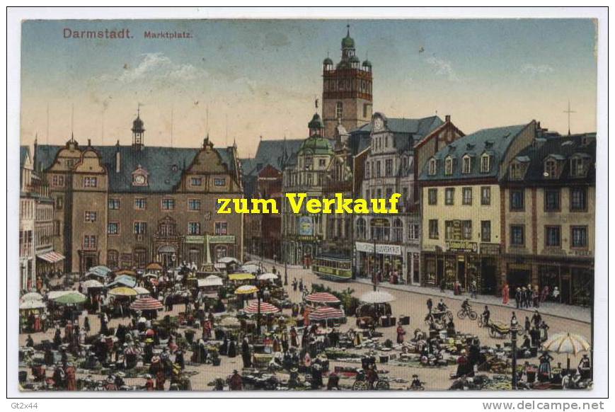 Darmstadt, Marktplatz, Feldpost - Darmstadt