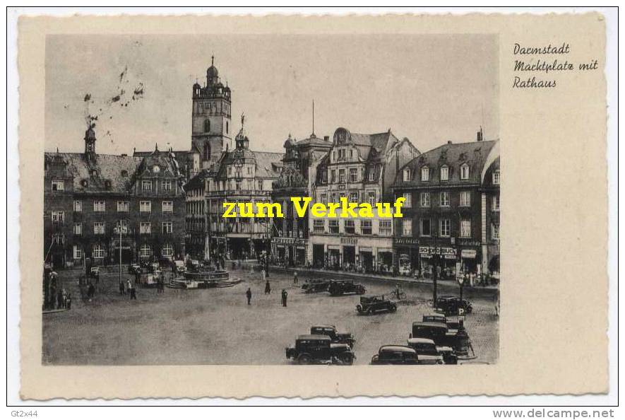 Darmstadt, Marktplatz Mit Rathaus - Darmstadt