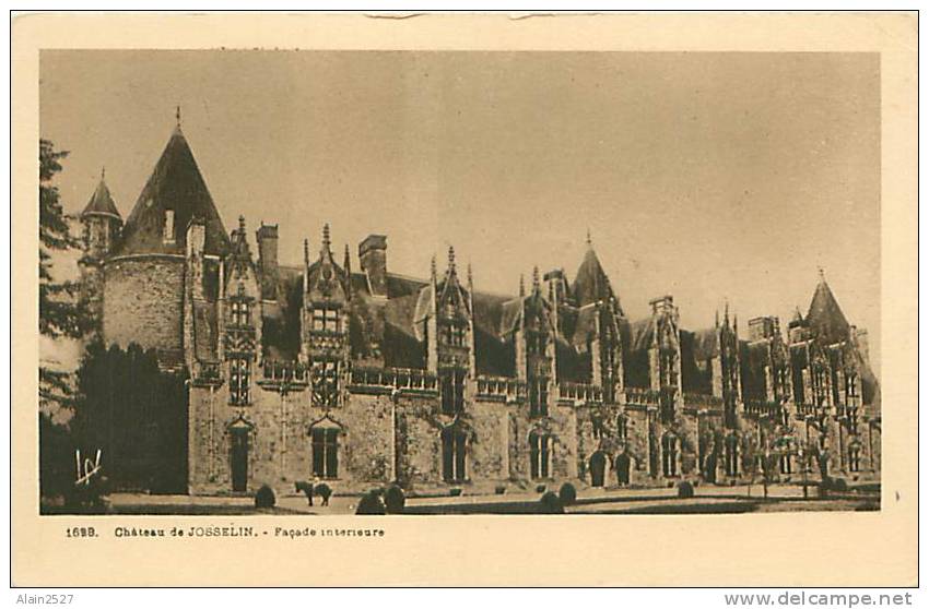 56 - Château De JOSSELIN - Façade Intérieure (Laurent-Nel, Rennes, N° 1628) - Josselin