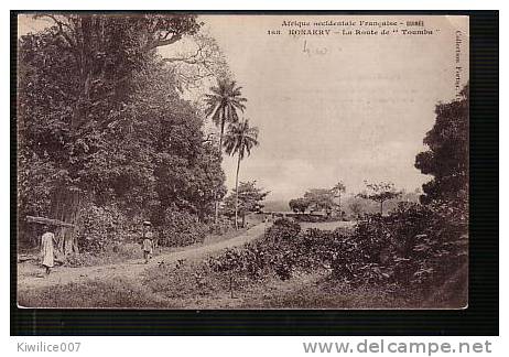 CPA Guinée Konakry La Route De ,,Toumba - Guinée Française