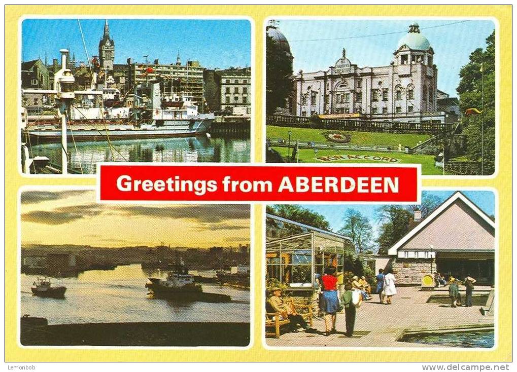 Britain United Kingdom - Greetings From Aberdeen Postcard [P879] - Aberdeenshire