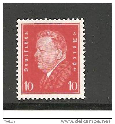 Mi.Nr.413++/ 1928 Präsident Ebert 10 Pfg.** - Unused Stamps