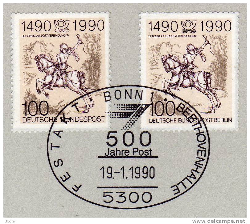 Edition 500 Jahre Post 1990 Sorgenkind Deutschland mit 26 Ausgaben o 76€ BUND/BERLIN of stamp philatelic book bf Germany