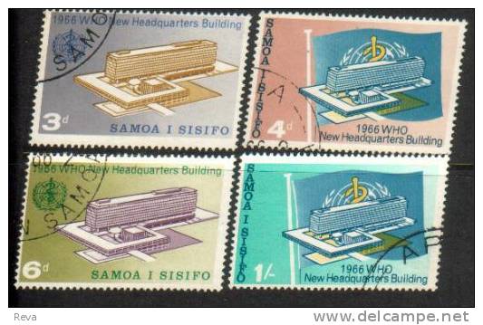 SAMOA  SET OF 4 STAMPS WHQ IN GENEVA 1966  ULH SG269-72  SPECIAL PRICE !! READ DESCRIPTION !! - Samoa (Staat)