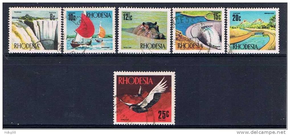 Rhodesien 1970 Mi 93-98 - Rhodesië (1964-1980)
