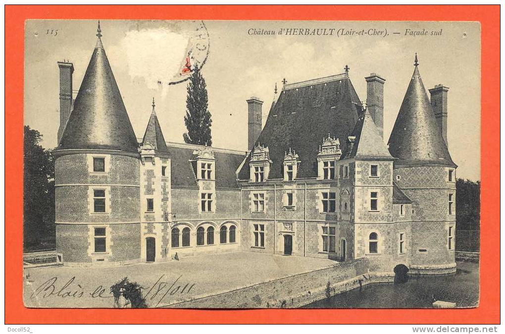 Dpt  41  Chateau D´herbault - Facade Sud " - Herbault