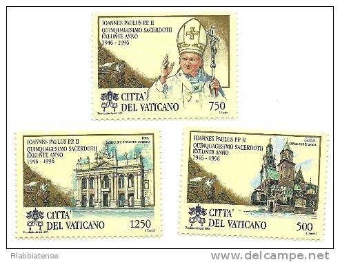 1996 - 1059/61 50° Sacerdozio   +++++ - Nuovi