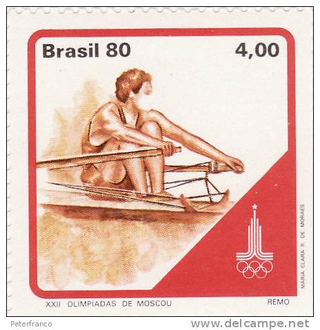 1980 Brasile - Olimpiadi Di Mosca - Canottaggio