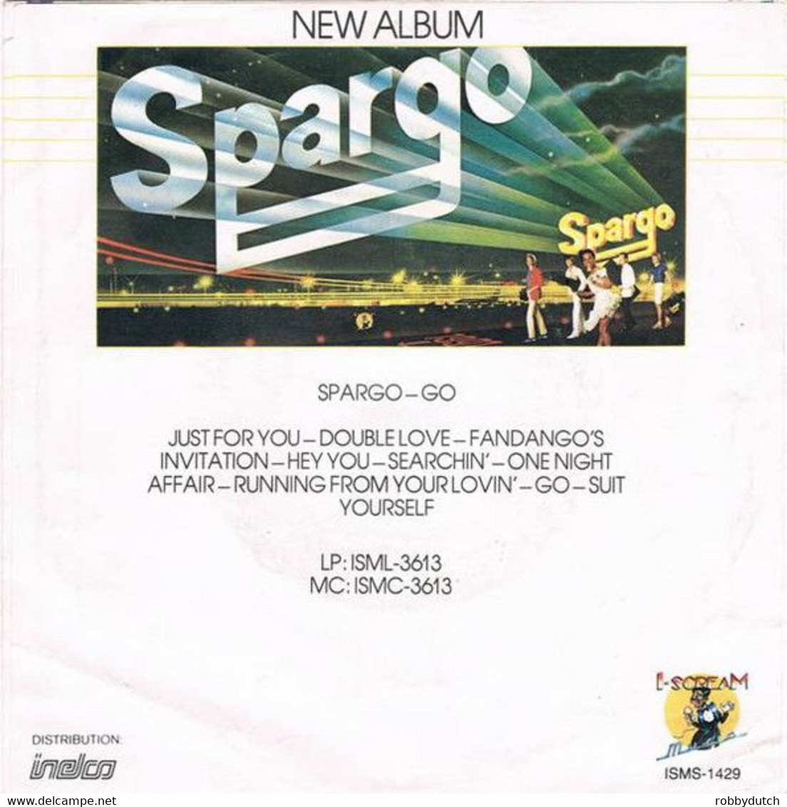 * 7" *  SPARGO - JUST FOR YOU (Holland 1981) - Disco, Pop