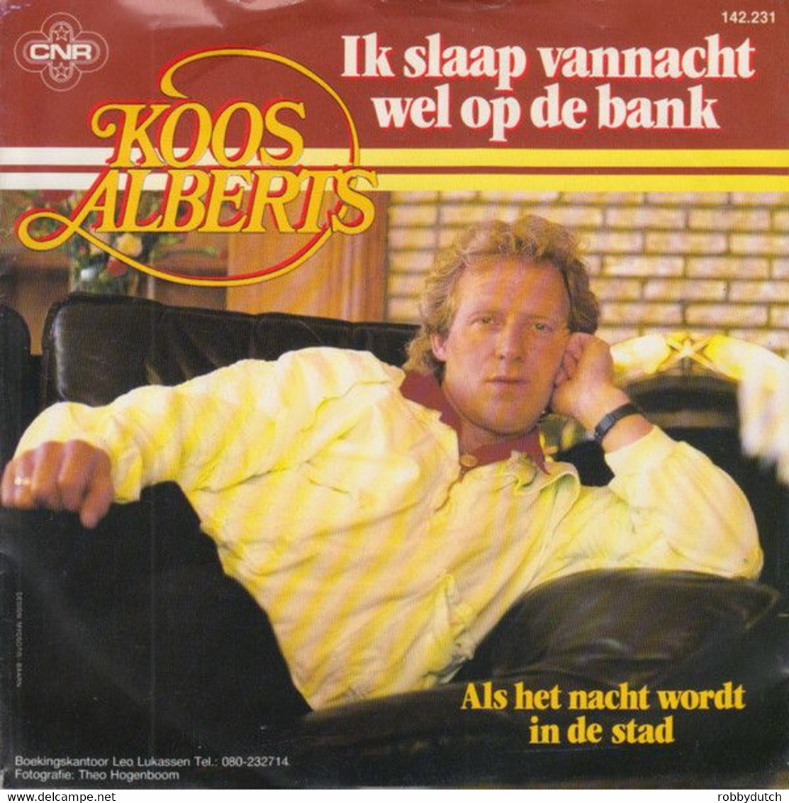 * 7" *  KOOS ALBERTS - IK SLAAP VANNACHT WEL OP DE BANK - Otros - Canción Neerlandesa