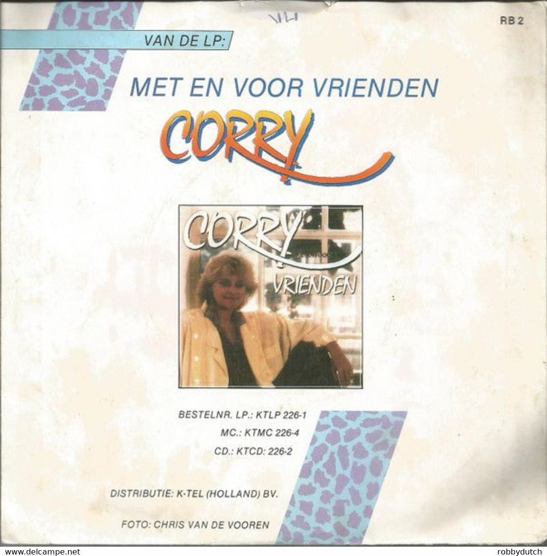 * 7" *  CORRY & KOOS ALBERTS - IK WIL ALTIJD BIJ JOU ZIJN (Holland 1986 Ex-!!!) - Other - Dutch Music