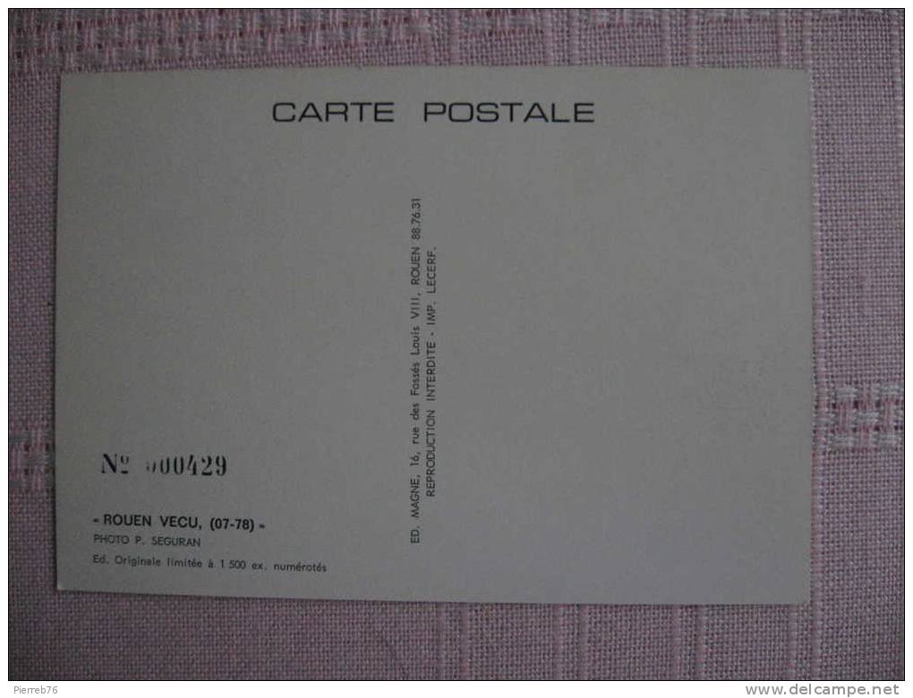 1 Carte CPM (FRANCE)  ROUEN (76)  Rendez-vous Square Saint Ouen  Série Rouen Vécu (07-78) - Ricevimenti