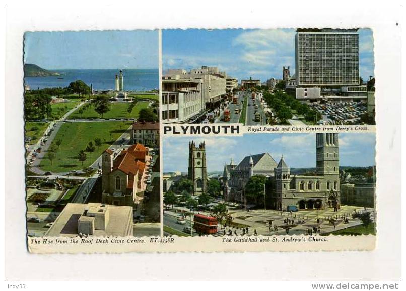 - ANGLETERRE DEVON . PLYMOUTH . VUES MULTIPLES . - Plymouth