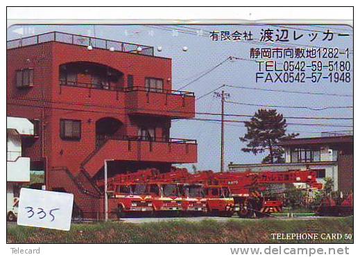 Télécarte JAPON Pompiers Feuerwehr (335) PHONECARD JAPAN * Fire Brigade  Brandweer Brigada De Fuego Vigili Del Fuoco - Firemen