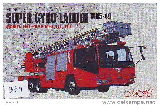 Télécarte JAPON Pompiers Feuerwehr (339) PHONECARD JAPAN * Fire Brigade  Brandweer Brigada De Fuego Vigili Del Fuoco - Brandweer