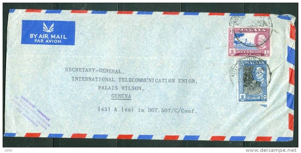 Lettre  De Malaysia Pour La Suisse En 1962 - Pho2504 - Malaysia (1964-...)