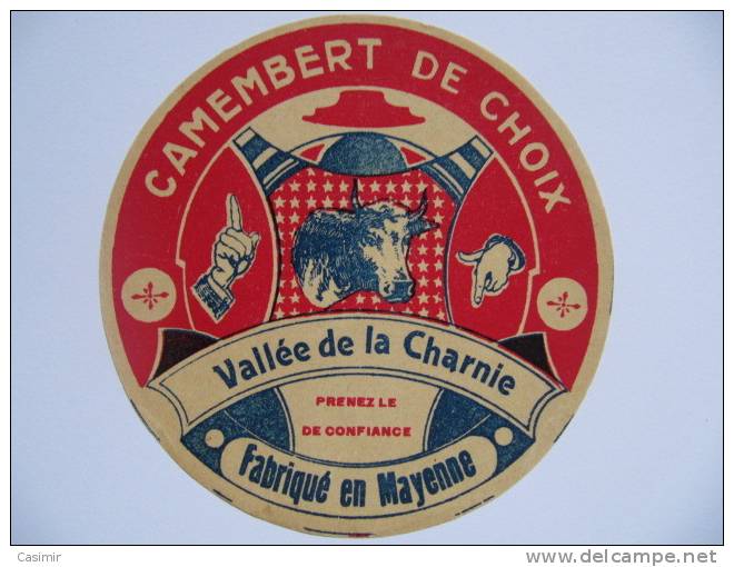 A-53006 - étiquette De Fromage - Camembert Vallée De La Charnie Mayenne 53 - Fromage