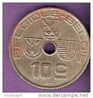Belgique 10 Centimes 1938 /français/néerlandais TTB - 10 Centesimi