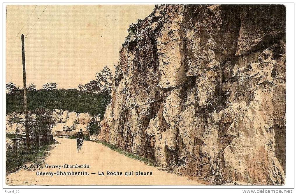 Carte Postale Ancienne, Gevray-chambertin, La Roche Qui Pleure, - Gevrey Chambertin