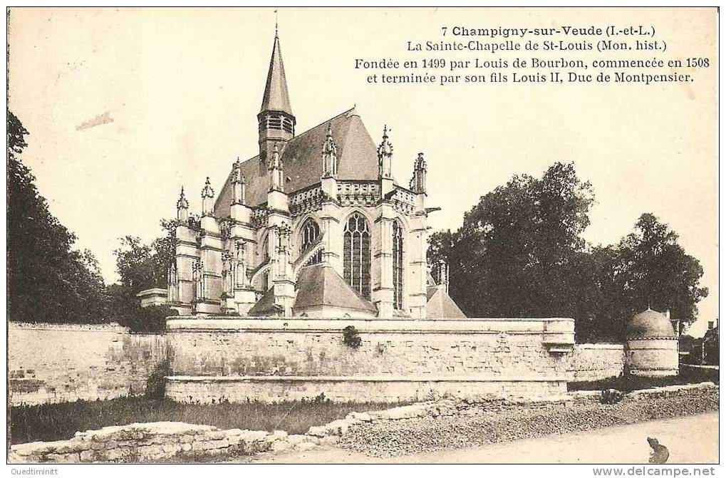 Champigny Sur Veude , La Sainte Chapelle. - Champigny-sur-Veude