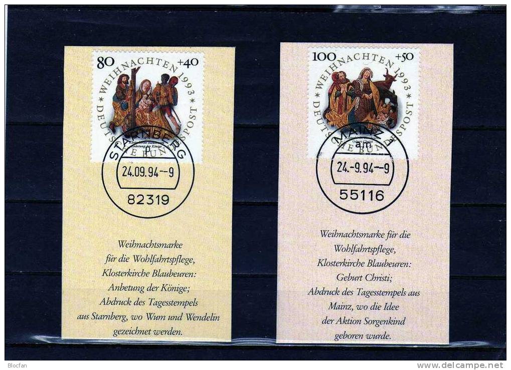 Geschenk-Buch Edition 1994 Sorgenkind Deutschland 6 Serien BRD 1522/5-1707/8 O 40€ Book With Stamps Document Of Germany - Algemene Kennis