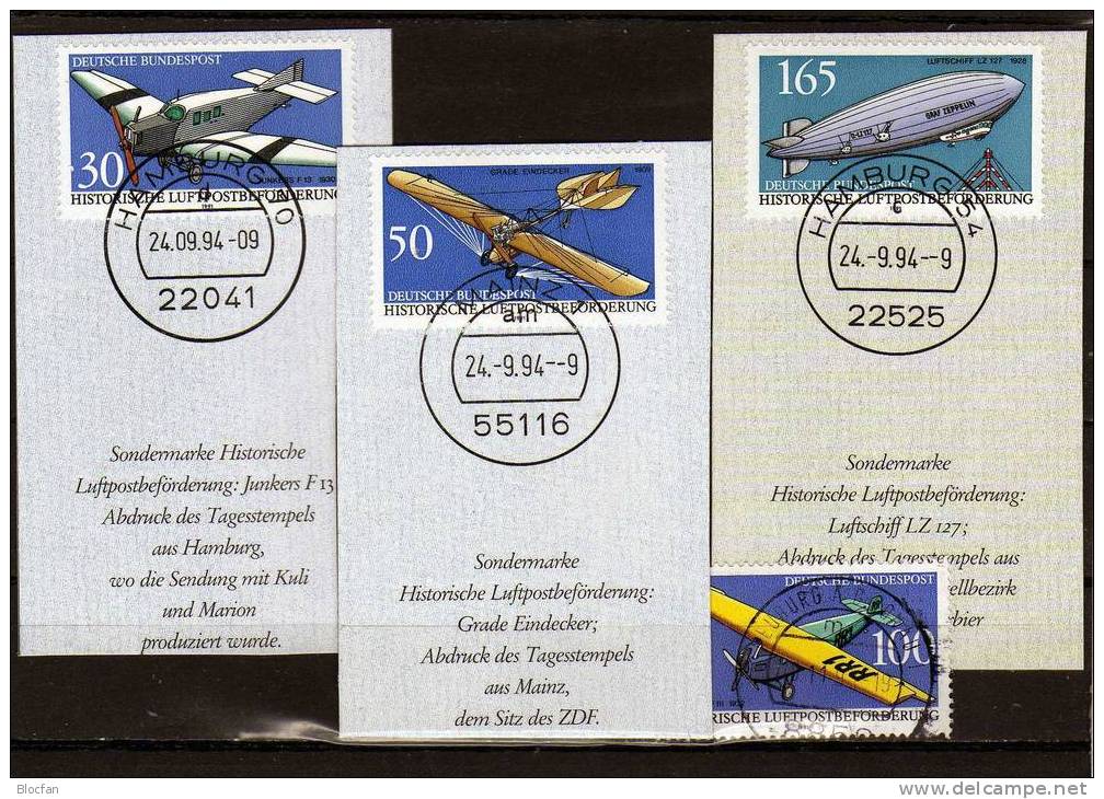 Geschenk-Buch Edition 1994 Sorgenkind Deutschland 6 Serien BRD 1522/5-1707/8 O 40€ Book With Stamps Document Of Germany - Sapere