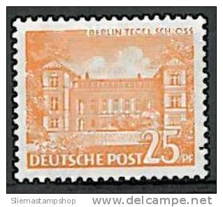 GERMANY BERLIN - 1949 VIEWS 25p Orange - V1323 - Ungebraucht