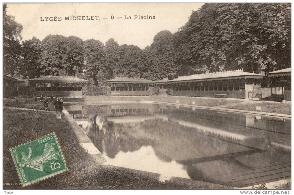 VANVES LYCEE MICHELET LA PISCINE ANIMEE 1909 - Vanves