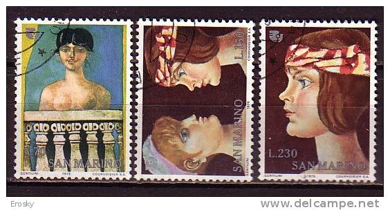 Y8798 - SAN MARINO Ss N°947/49 - SAINT-MARIN Yv N°902/04 - Used Stamps