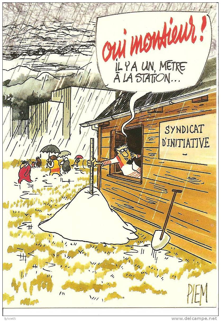 CPM ILLUSTREE  PIEM-extrait Des Mordus Du Ski- - Piem